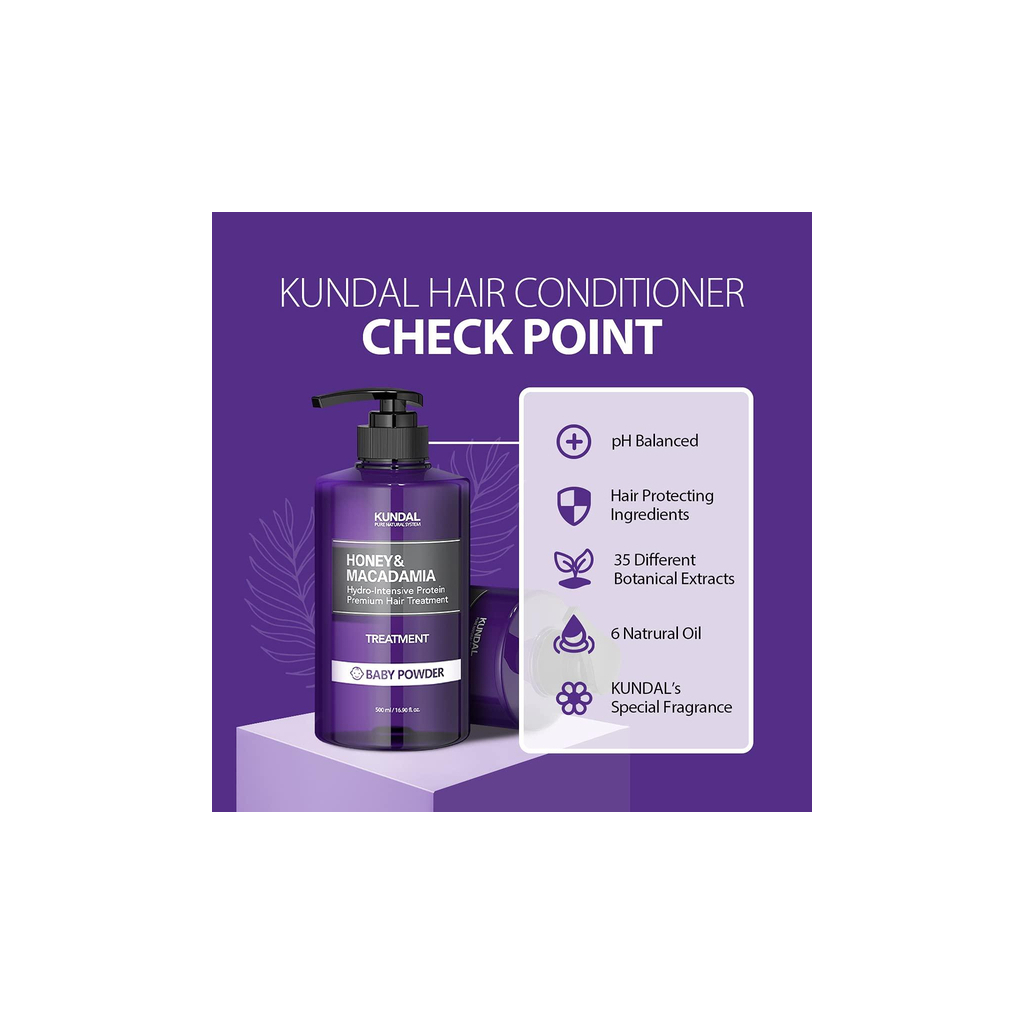 Кондиціонер для волосся Kundal Honey & Macadamia Amber Vanilla Treatment 500 мл (8809568742054)