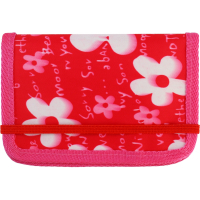 Children's wallet Cool For School multifunctional on elastic band "Flowers", pink (CF86317)