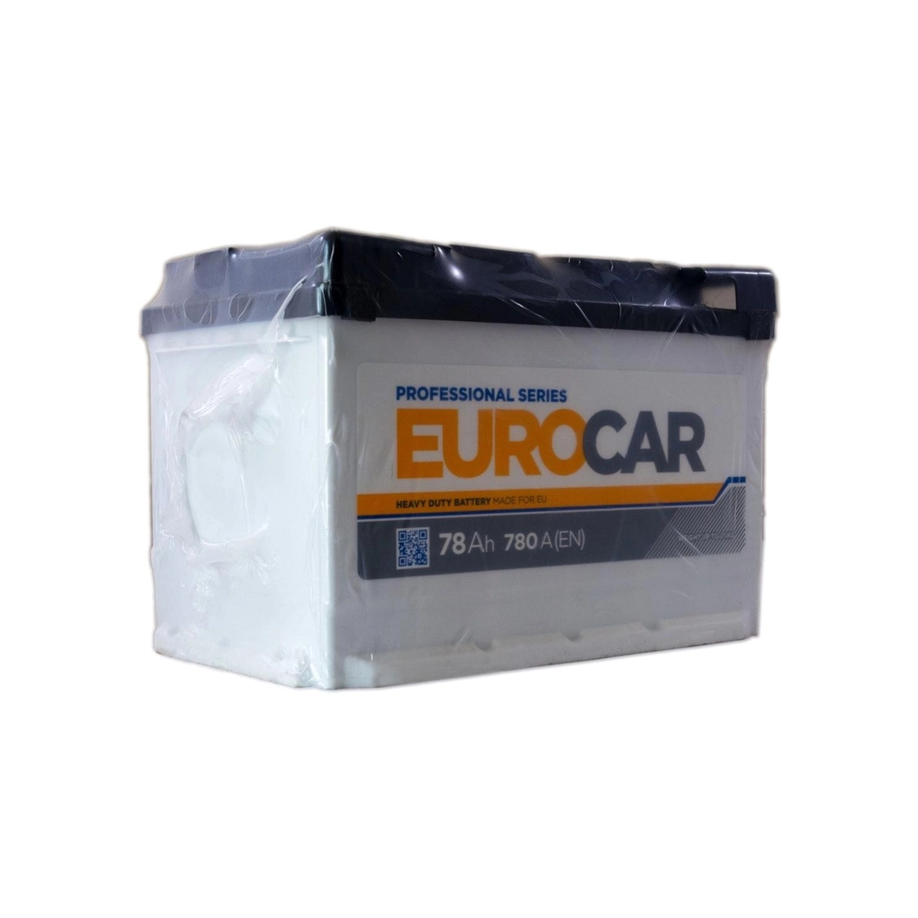 Акумулятор автомобільний EUROCAR 6СТ-78АЗ (0) (-/+) (L3) 780А 12V