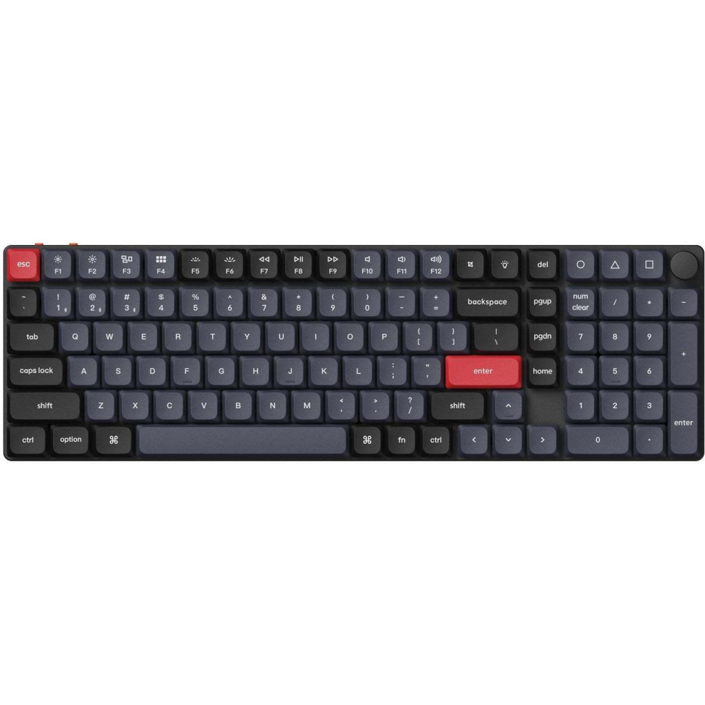Клавіатура Keychron K17 PRO Gateron MX 2.0 Red QMK Wireless/Bluetooth/USB-А UA Black (K17P-B1-UA)