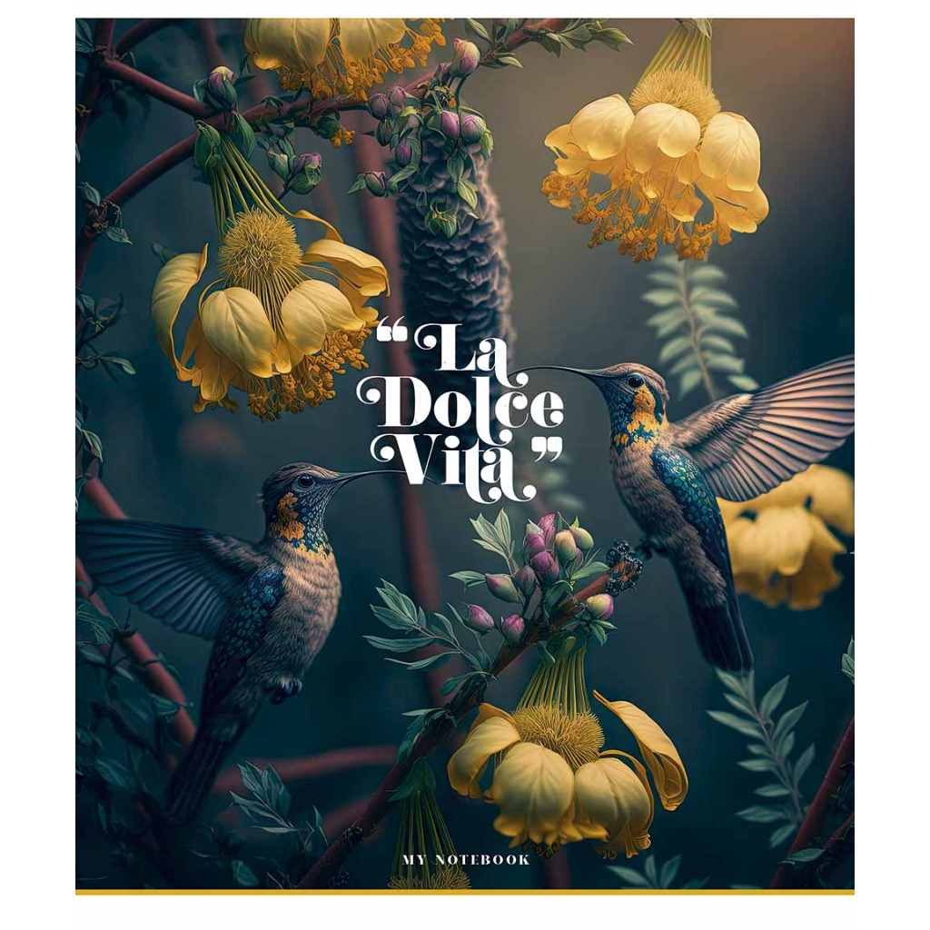 Зошит Школярик La dolce vita 96 аркушів лінія (096-3270L)