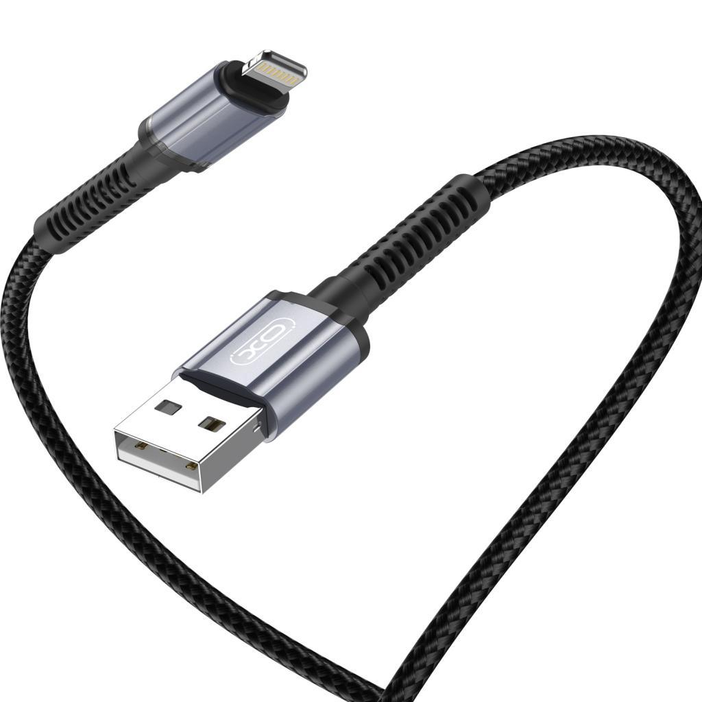 Дата кабель USB 2.0 AM to Lightning 1.0m 2.4A black XO (NB215-L-1-BK) Дата кабель USB 2.0 AM to Lightning 1.0m 2.4A black XO (NB215-L-1-BK)