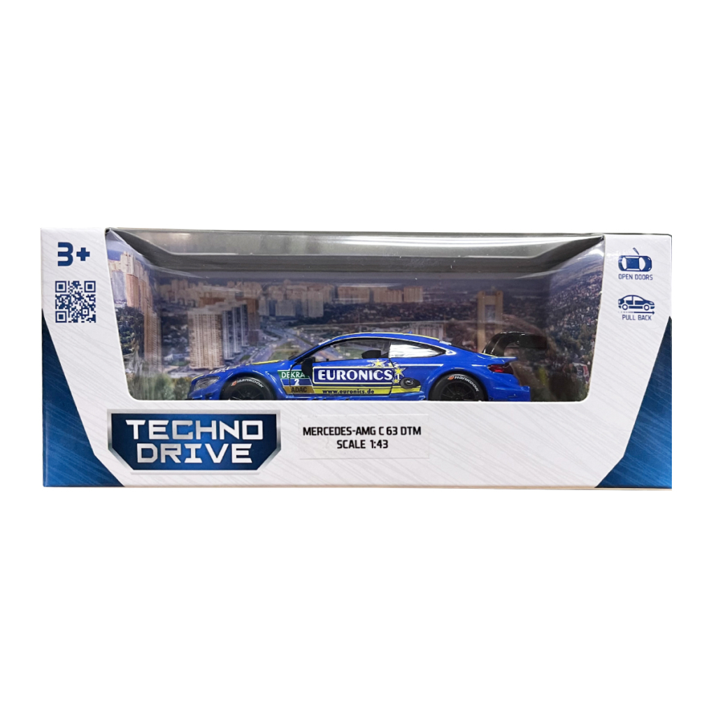 Машина TechnoDrive Mercedes-AMG C63 DTM (синій) (250355) Машина TechnoDrive Mercedes-AMG C63 DTM (синій) (250355)