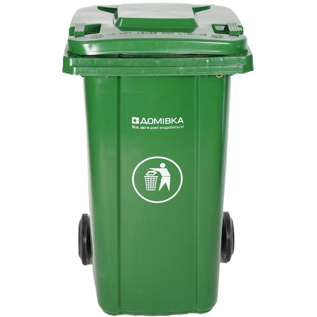 Контейнер для сміття Домівка 100L-A Зелений 100 л (000033130)