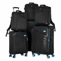Набір валіз 2E Trek (L+M+S), чорні (2E-SPE-TREK-SET6-BK)