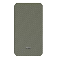 Батарея універсальна Hama 20000mAh, 15W/5V/3A, USB-C, USB-A, green (00201716)