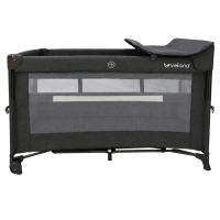 Дитячий манеж Velano з другим ярусом та пеленатором Tino, dark grey (46160)