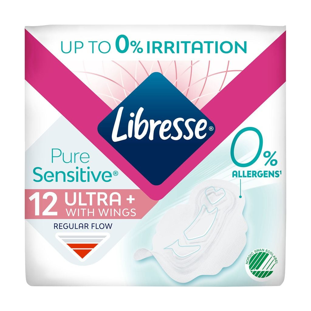 Гігієнічні прокладки Libresse Pure Sensitive Ultra Normal 12 шт. (7322541161747)