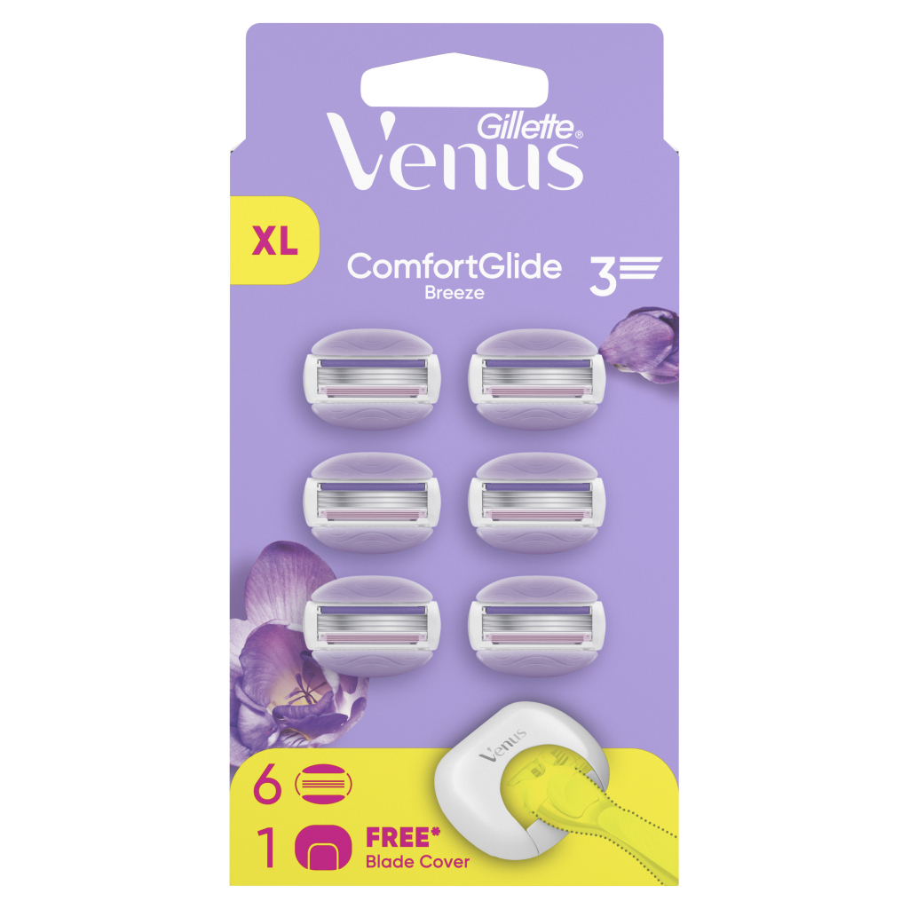 Змінні касети Gillette Venus ComfortGlide Breeze 6 шт. + Чохол (8700216969314)