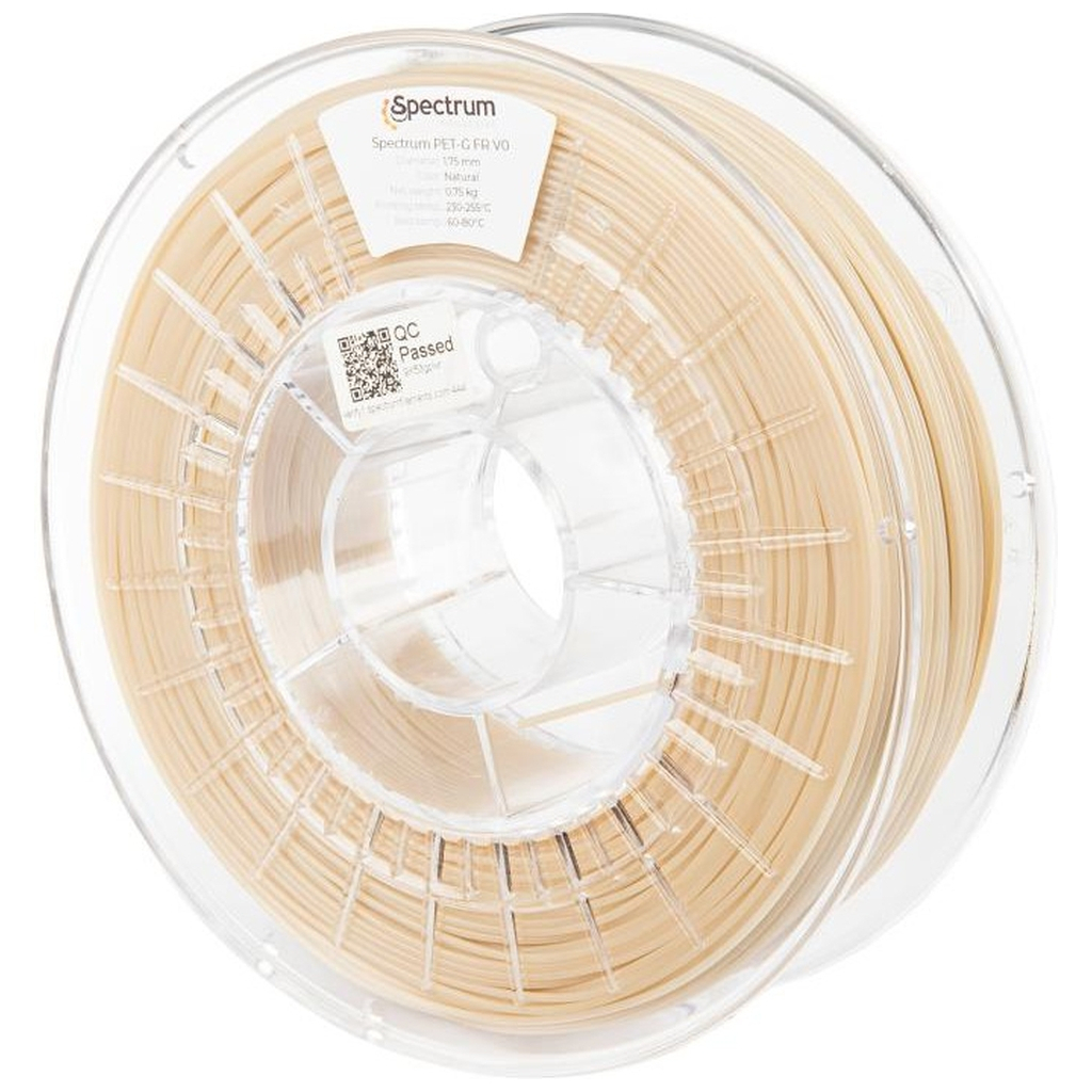 Пластик для 3D-принтера Spectrum PET-G FR V0 1.75mm 0.75kg NATURAL (80553)