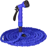 Шланг для поливу Voltronic KY-300B, 8.8-30м/100ft, + розпилювач, насадка на кран, Blue, Box (KY-300B)