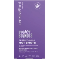 Tinted balm Lee Stafford Ice Purple Toning Cool Shots Toning agent for neutralizing a yellow shade 4x15 ml (5060282705876)