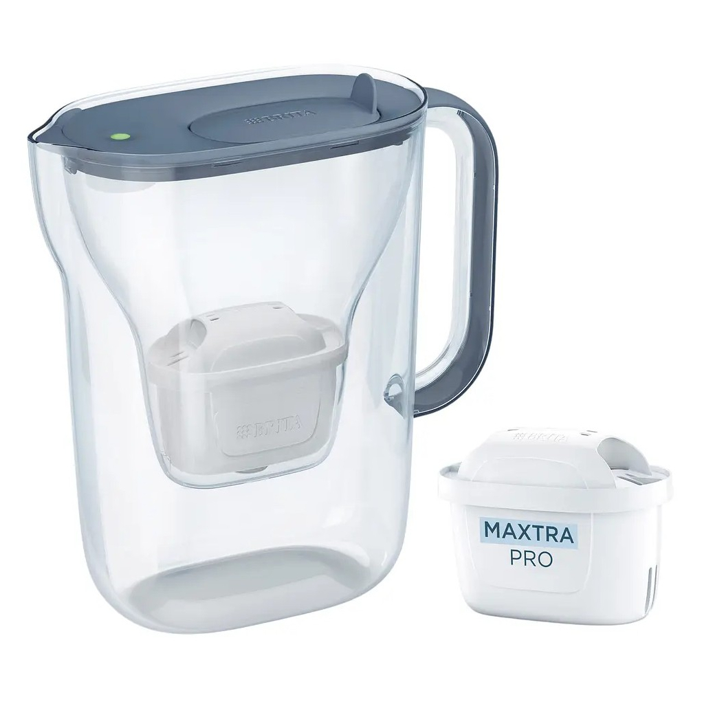 Фільтр-глечик Brita Style Essential MXPro 2.4л + 3 картриджа сіро-блакитний