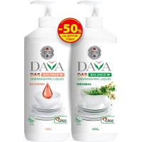 Manual dishwashing detergent Dava Das Balance With glycerin 1 kg + Original 1 kg (9200000986231)