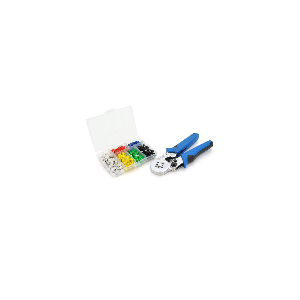 Затискач для клем CINLINELE HCS8 10S, blue, набір наконечників VE0508 VE7508 VE1008 VE1508 VE2508 VE4009 (HCS8 10S+VE460)