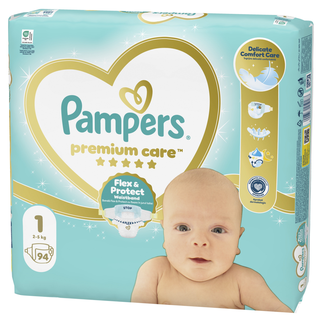 Підгузки Pampers Premium Care Розмір 1 (2-5 кг) 94 шт (8006530259187) Підгузки Pampers Premium Care Розмір 1 (2-5 кг) 94 шт (8006530259187)