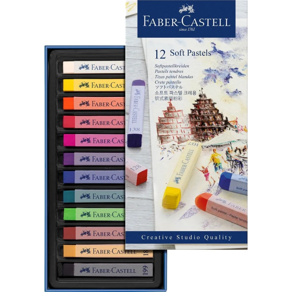 Пастель Faber-Castell GoldFaber, м'яка, 12 кольорів (128312) (16793) Пастель Faber-Castell GoldFaber, м'яка, 12 кольорів (128312) (16793)