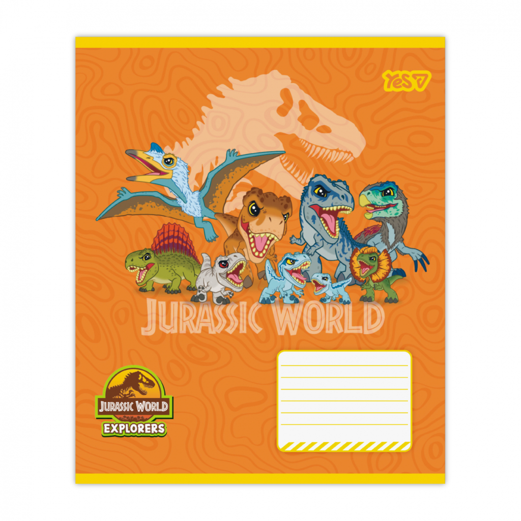 Зошит Yes Jurassic World Dino А5 12 аркушів клітинка (768711) Зошит Yes Jurassic World Dino А5 12 аркушів клітинка (768711)
