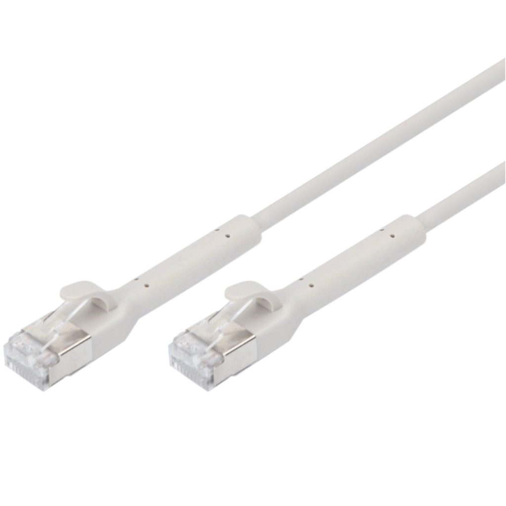 Патч-корд 2м, SFTP, cat.6A, AWG 32/7, Cu, TPE-LSZH, гнучкий, grey Digitus (DK-1632-A-020B)