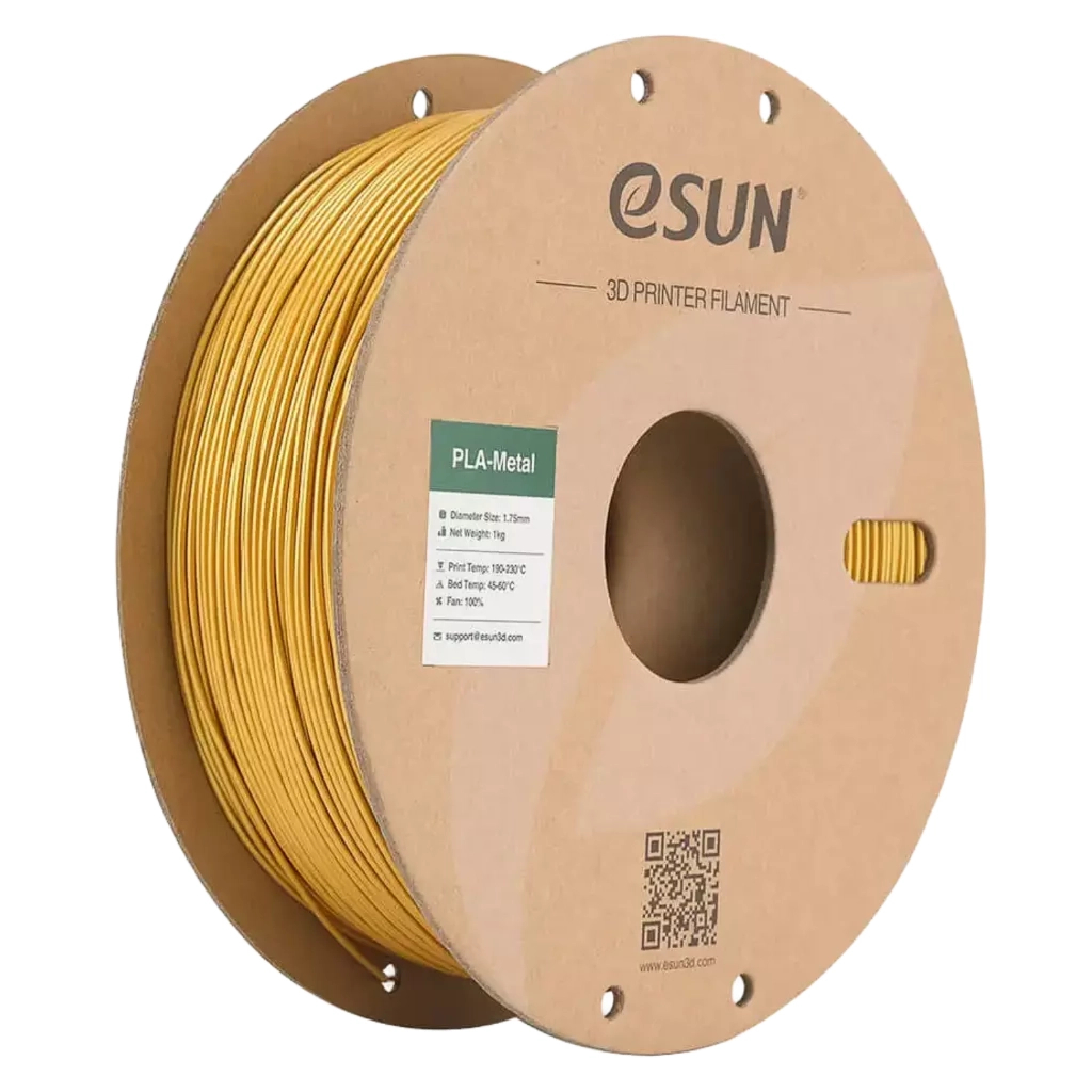 Пластик для 3D-принтера eSUN ePLA-Metal 1,75mm, 1kg, gold (EPLA-METAL-P175J1)