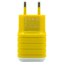 Зарядний пристрій Optima 2*USB (2.1A) Yellow (40810)