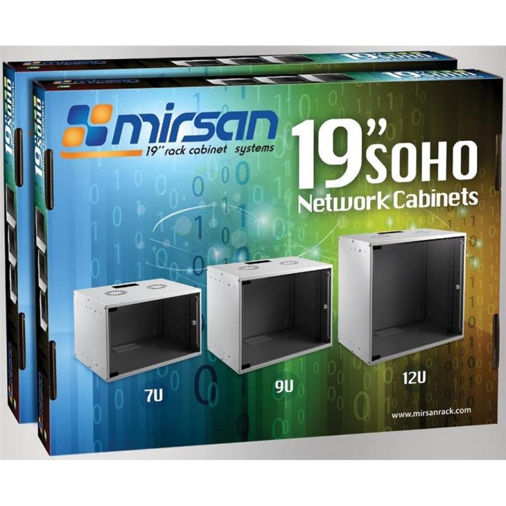 Шафа настінна Mirsan SOHO 7U 19" 535x300, RAL 7035 (MR.SOH07U30DE.02) Шафа настінна Mirsan SOHO 7U 19" 535x300, RAL 7035 (MR.SOH07U30DE.02)