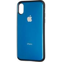 Чохол до мобільного телефона Gelius Metal Glass Case for iPhone X/XS Blue (00000077020)