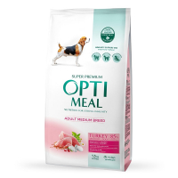 Dry dog food Optimeal for medium breeds with turkey taste 1.5 kg (4820083905407)