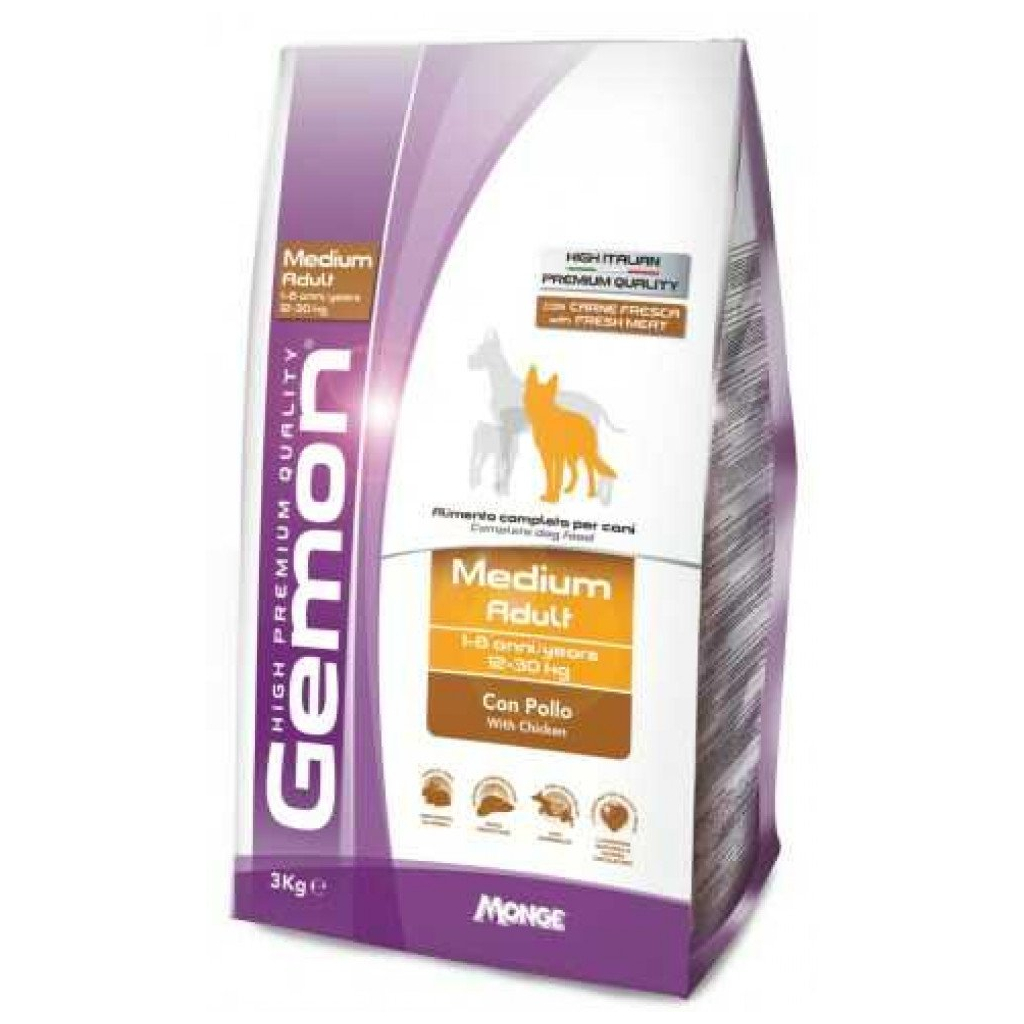 Сухий корм для собак Gemon Dog Medium adult курка з рисом 3 кг (8009470386074)