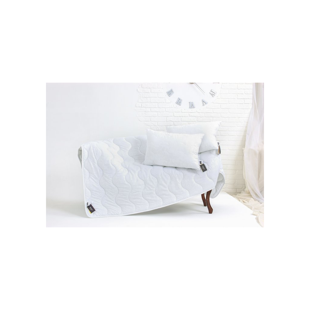 Ковдра MirSon Набір бавовняний №1708 Eco Light White Ковдра 140х205 + поду (2200002656221)