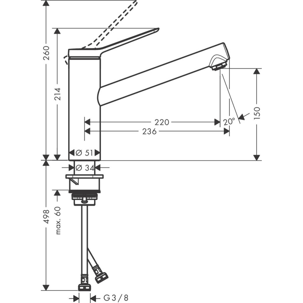 Змішувач Hansgrohe 74802670