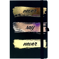 Notebook Buromax Idea on an elastic band 136x207 mm 96 sheets in a cell Black (BM.255104-01)