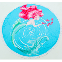 MirSon beach towel No. 5058 Summer Time Mermaid 150x150 cm (2200003180848)