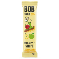 Цукерка Bob Snail Равлик Боб Яблуко Груша, страйп, 14 г (4820206080714)