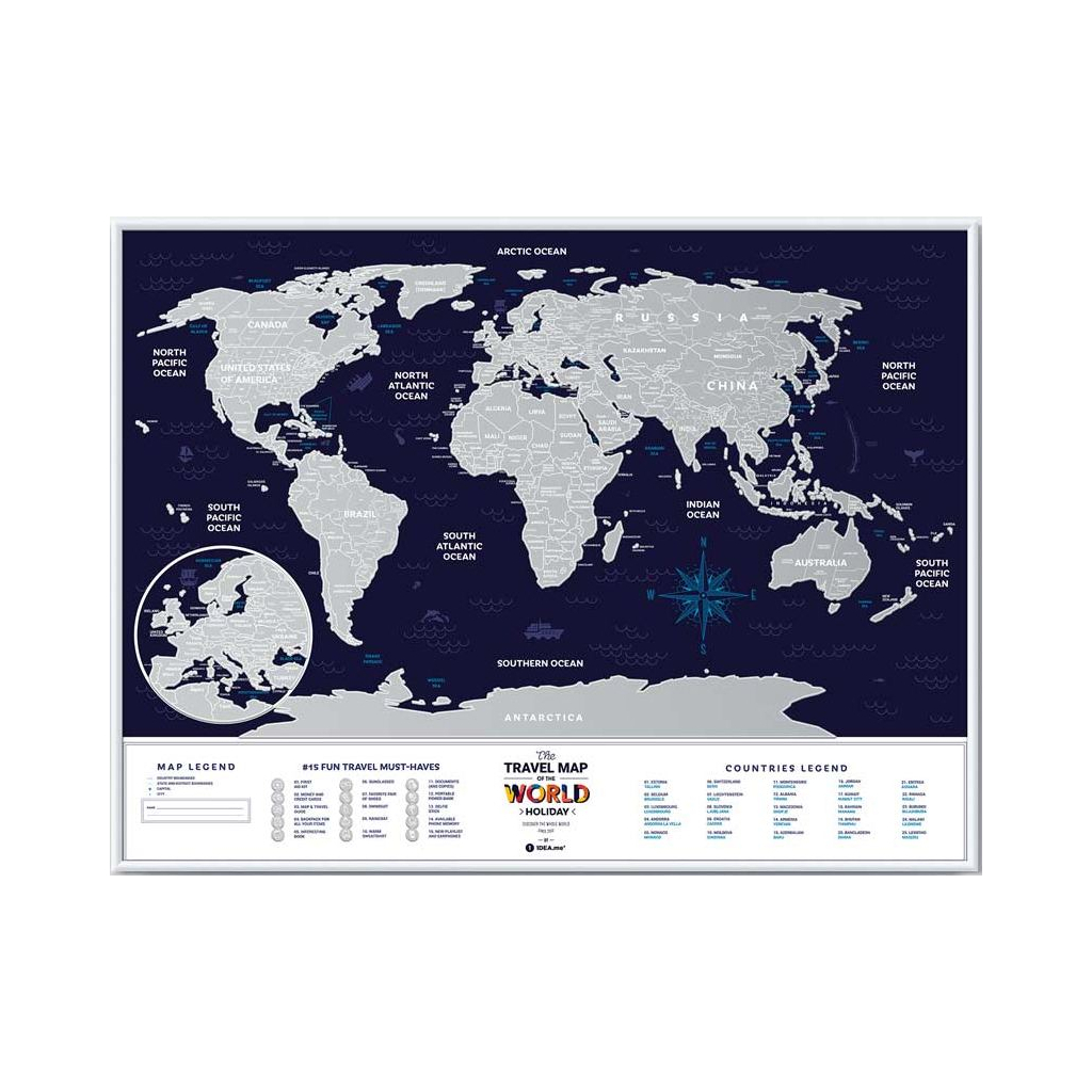 Скретч карта 1DEA.me Travel Map Holiday World (13022)