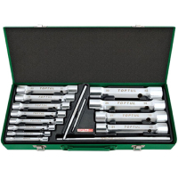Toptul tool set of tubular socket wrenches 6-32mm 15 pcs. (GAAD1510)