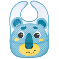 Слинявчик Canpol babies Hello Little пластмасовий з кишенькою Бірюзовий (9/232_tur)