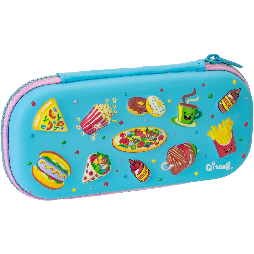 Пенал Cool For School 1 відділення з органайзером блакитний (QT-5670-Blue) Пенал Cool For School 1 відділення з органайзером блакитний (QT-5670-Blue)