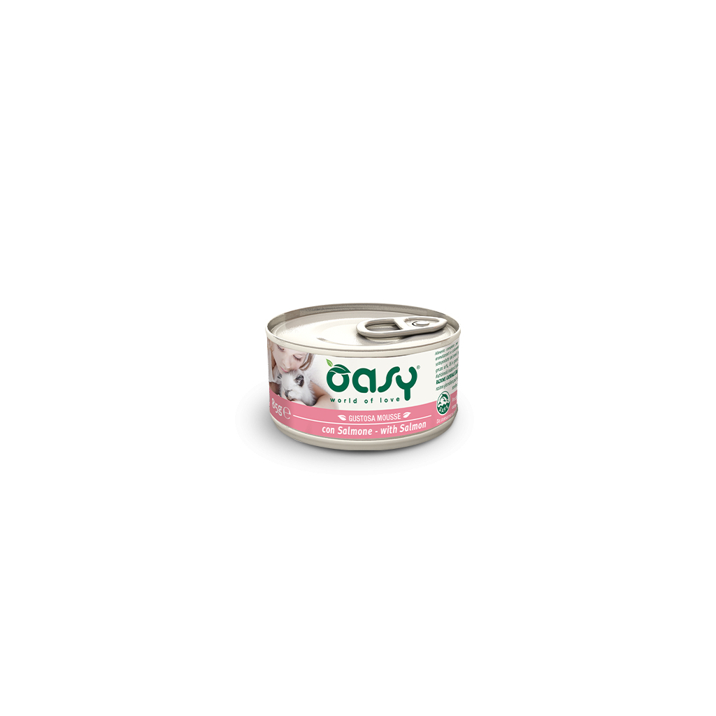 Консерви для котів OASY Лосось 85 г (8053017342856)