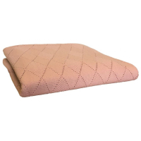 Plaid Provence knitted Vintage peach 90x130 cm (4823093423121)