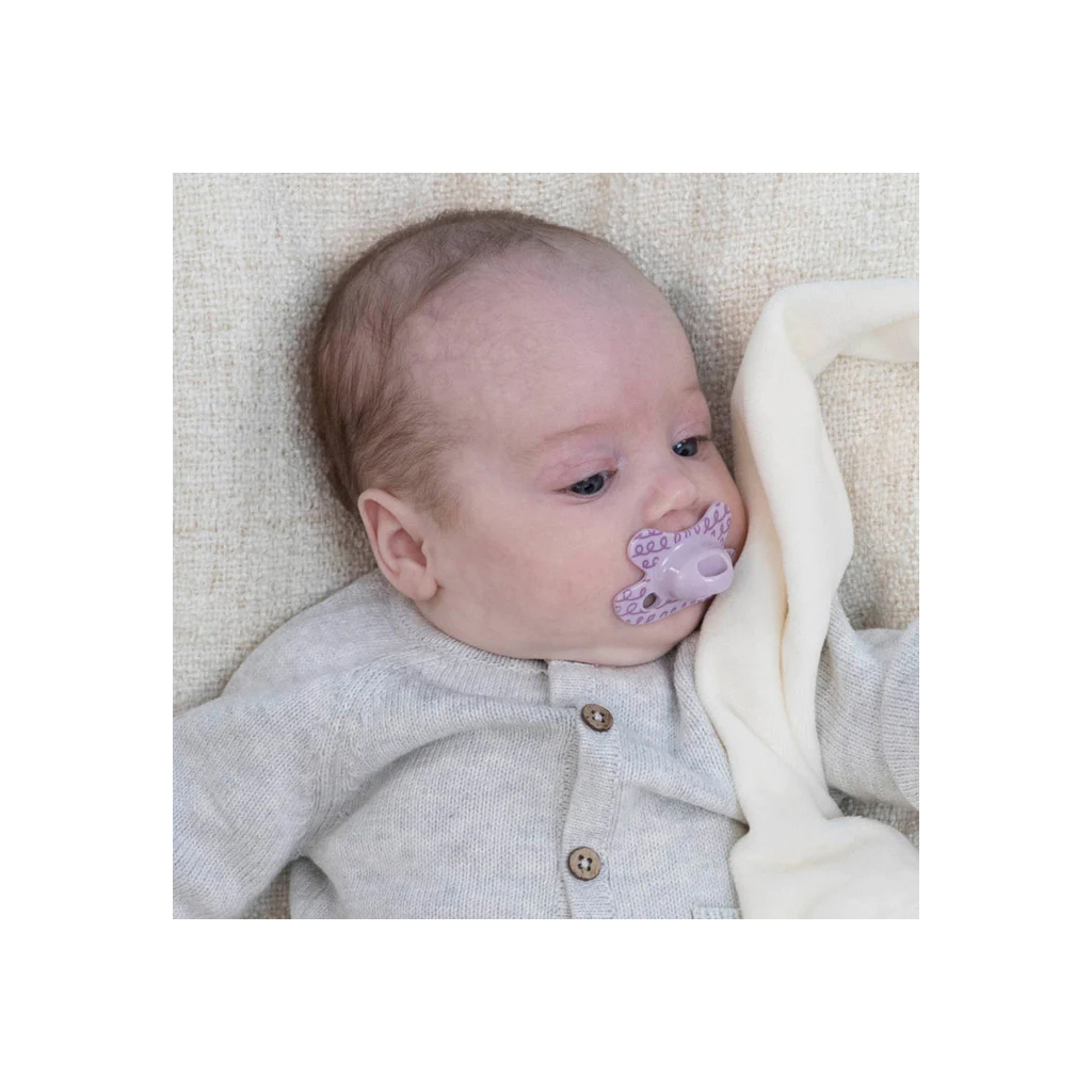 Пустушка Difrax Natural Newborn, 0+ міс (113 Lilac_curls)