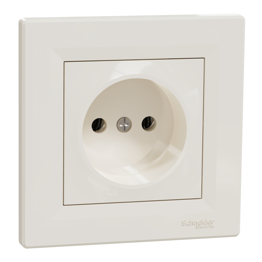 Розетка Schneider Electric ASFORA без заземлення крем (EPH3000123)