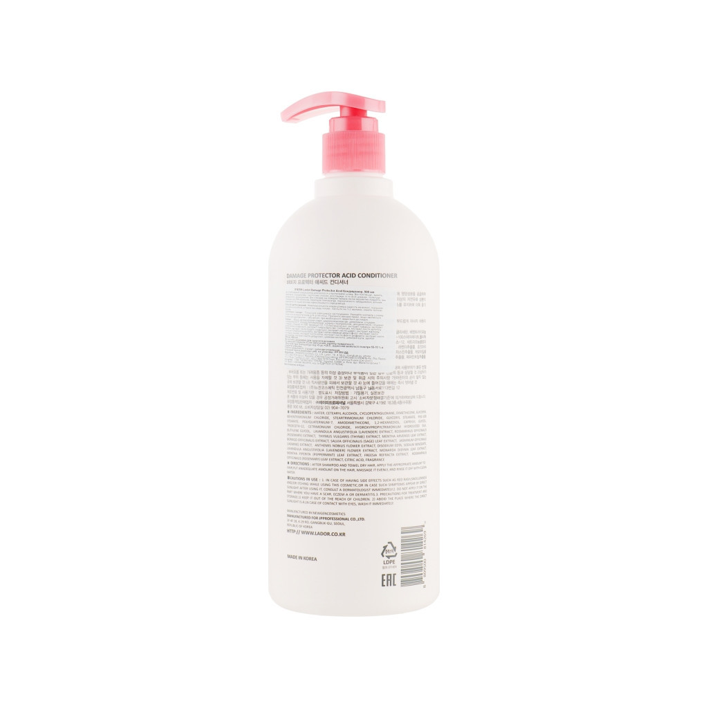 Кондиціонер для волосся La'dor Damaged Protector Acid Conditioner 900 мл (8809500814269)