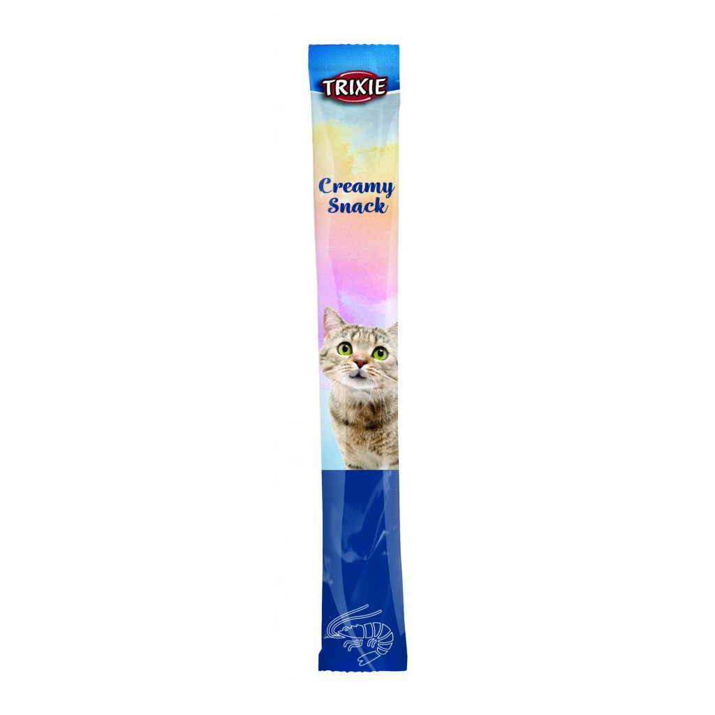 Ласощі для котів Trixie Creamy Snacks креветки 5х14 г (4011905426822)