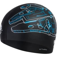 Шапка для плавання Speedo Millenium Falcon Slogan Prt Cap чорний 8-08385D675 OSFM (5053744485225)