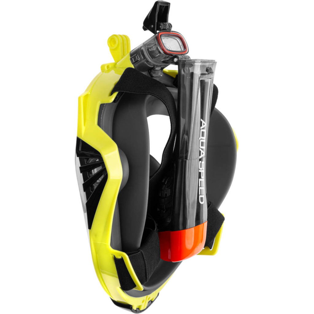 Маска для плавання Aqua Speed Drift 9936 чорний, жовтий 249-38 S/M (5908217699367)