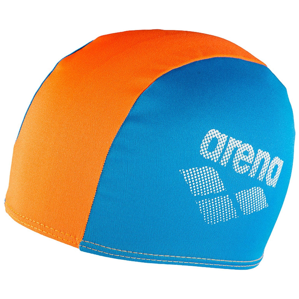 Шапка для плавання Arena Polyester II JR 002468-730 блакитний, помаранчеви (3468336218143)