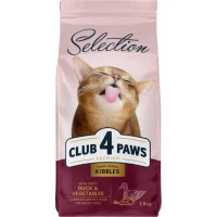 Dry cat food Club 4 Paws Selection Premium With duck and vegetables 1.5 kg (4820215369145)