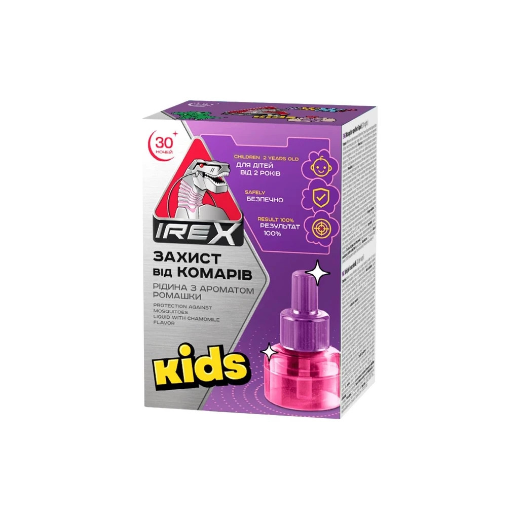 Рідина для фумігатора iRex Kids Від комарів 30 ночей (4820184442450)