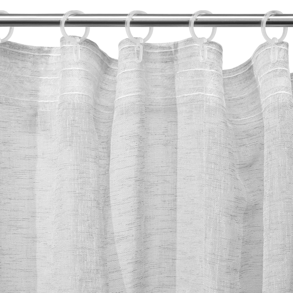 Штора Ardesto Гардина крафт-льон 100% поліестер 300х270 см, сірий (ART1050GR)